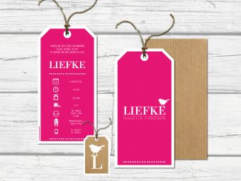 Geboortlabel voor Lieke met roodborst