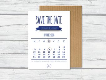 Save the date met kalender