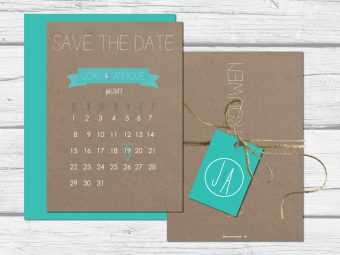 Save the date met kalender